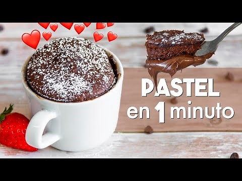 PASTEL en TAZA en MICROONDAS 🍫 | en 1 minuto