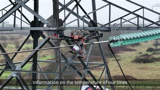 ESB Networks: Dynamic Line Rating (DLR) drone installation | Louise O Flanagan