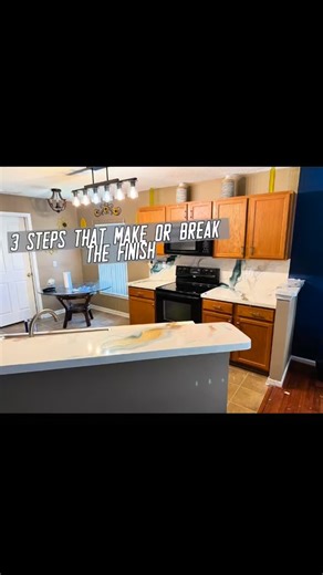 Before we even think about pouring, there’s prep. We’re talking removing that old 4-inch border, taking out outlets, removing the bar top, covering every inch of that floor, draping the cabinets, priming the surface. Because when you do it right from the start, you don’t gotta redo it later. 💯 This process takes patience. It’s a 48-hour transformation not a quick fix. So don’t rush the process. Trust it. Because the results? Guaranteed. 🎥 Follow this project step by step and see how we turn ba