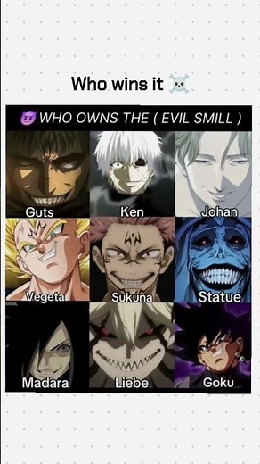 Who Owns the Most EVIL Smile in Anime? 😈🔥