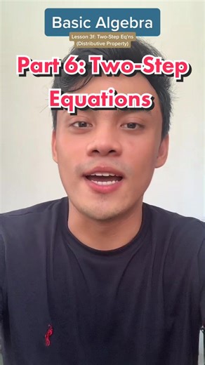 Lesson 3f: Two-Step Equations with Distributive Property
