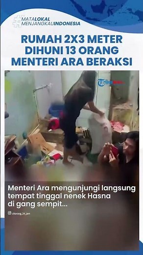Nenek Hasna Tidur 'Shift-Shiftan' Tinggali Rumah 2x3 Meter Bareng 13 Orang, Menteri Ara Turun Tangan