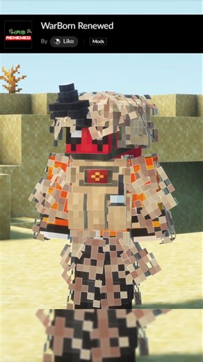 This is the BEST MILITARY ARMOR mod for MINECRAFT! - WarBorn Renewed Mod #minecraft