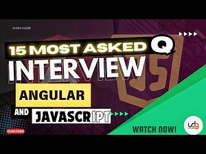 Angular Interview Questions and answers | JavaScript interview question | Ui Dev Guide