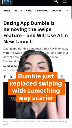 Bumble is killing the swipe and replacing it with an AI that interviews you and builds a full profile on your values, relationship goals, and dating intentions. 🚨 Here is why that is a privacy red flag: 1️⃣ One company now holds your most sensitive psychological data, sexual orientation, location, private preferences, and more. 2️⃣ Dating apps get hacked. If hackers get your AI profile, they get a blueprint of who you are. HOW TO PROTECT YOURSELF RIGHT NOW: Although you can’t stop the AI and th