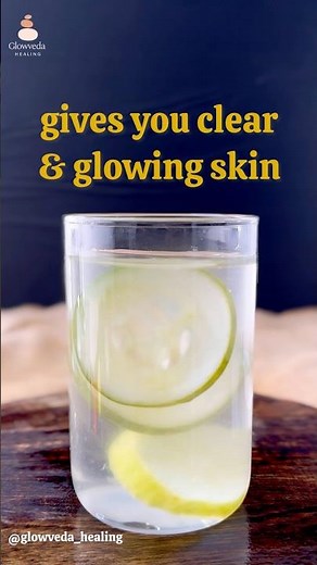 “Your skin’s secret? Just cucumber & lemon water.” #clearskin