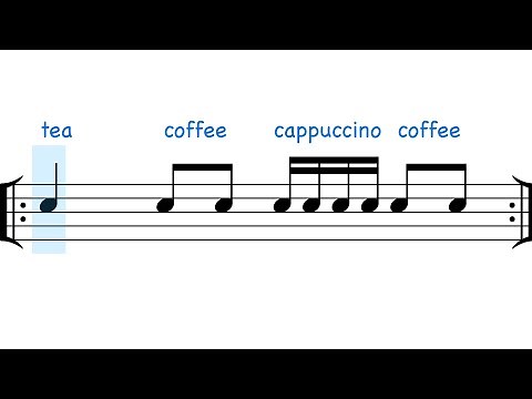 3 Basic Musical Rhythms with Drinks! ☕ | For Beginners/Kids 🎶