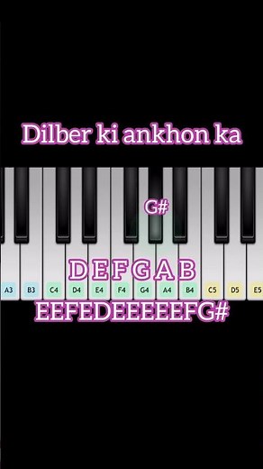 Dilber Ki Ankhon Ka❤️🎹 | Nora Fatehi New Song | Thamma Song #shortvideo #shorts