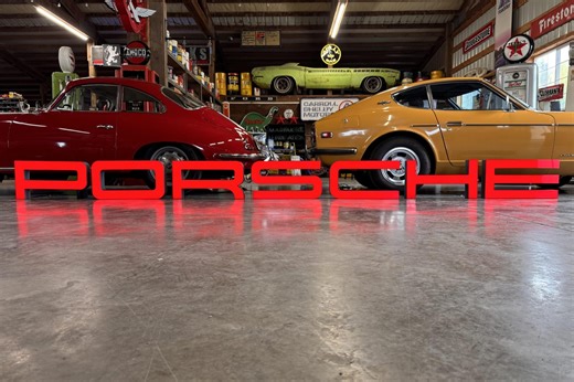 No Reserve: Illuminated Porsche Sign