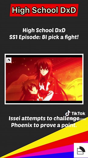 High School DxD Season 1 Episode 8: “I pick a fight!” #SAMA28 #anime #dxd #highschooldxd #highschool