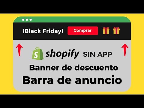 ¡Barra de Anuncio - Banner para tu tienda Shopify! Tutorial Paso a Paso