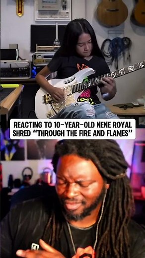 FIRST TIME Hearing 10-Year-Old Nene Royal SHRED Guitar!