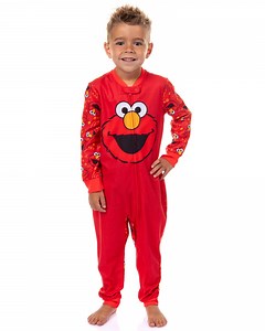Sesame Street Elmo Pajamas Toddler Soft Fleece Footless Sleeper One Piece PJ