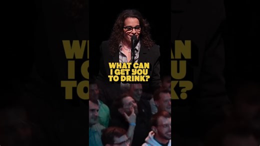 Comedian asks crowd to imagine a straight male flight attendant
