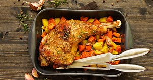 Cuisse de dinde au four