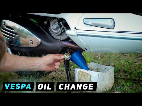 Vespa GTS 300 - Oil Change | Mitch's Scooter Stuff