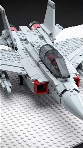 Building a Lego Fighter Jet Model From Start to Finish