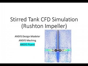 Stirred Tank CFD Simulation (Rushton Impeller) - Part 3 - Simulation (Flow, Power and Pumping)