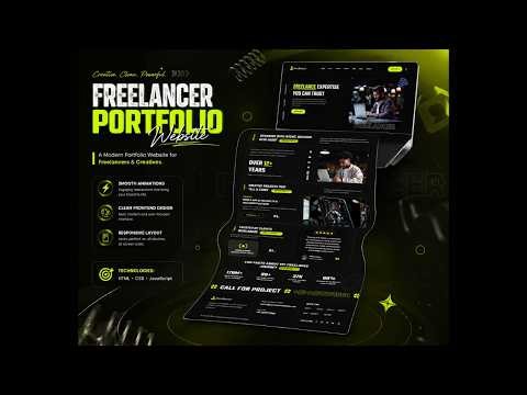 Build Freelancer Portfolio Website with HTML CSS & JavaScript