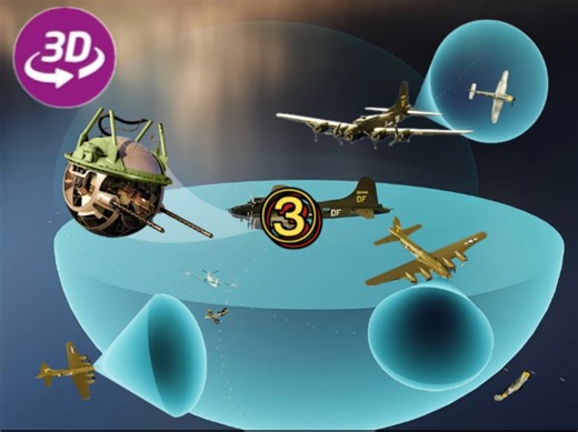 二战传奇空中堡垒B-17F轰炸机第③期：详细解剖飞机的防御火力与编队战术