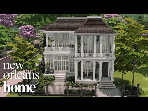 New Orleans Home + Download | The Sims 4 CC Speed Build