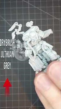 Cool vs. Warm White Painting. You decide! (SHORT) #warhammer40k #miniaturepainter #paintingtutorial