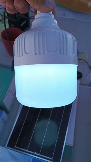 Ampolleta solar 100 whats con panel solar #solar #ampolletasolar