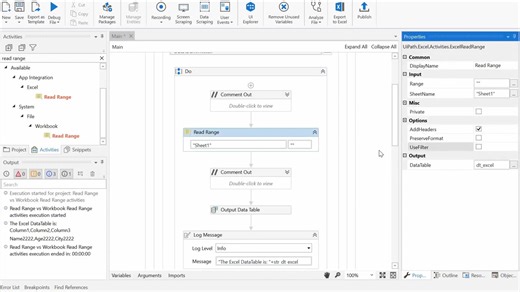 【RPA之家转载】UiPath Excel读取范围与工作簿读取范围活动