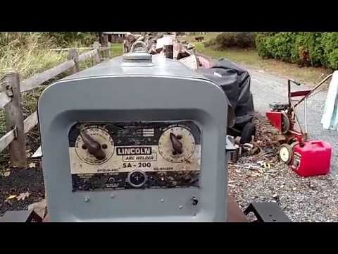 Starting the Lincoln SA200 welder