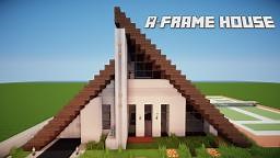 Minecraft: Lets Build A-Frame House Part 2 Minecraft Map
