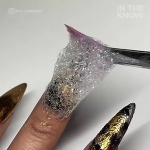 162K views · 71 reactions | Use dish soap to create wild nail art 識 | In The Know | Facebook