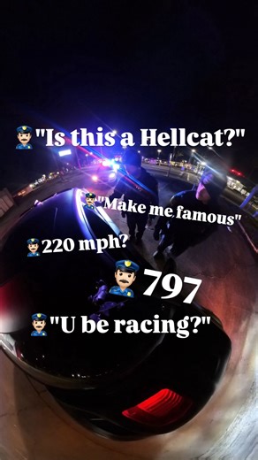 Cari | PART 2⚠️ JACKSONVILLE POLICES STOPPED ME TO LOOK AT MY HELLCAT REDEYE‼️ #share #lifeofcari #jacksonville excuse how the voices sound... | Instagram