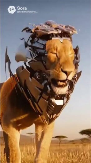 “Cyber Lion Evolution! 🦁⚡ The Brightest Neon Lion Transformation Ever!”