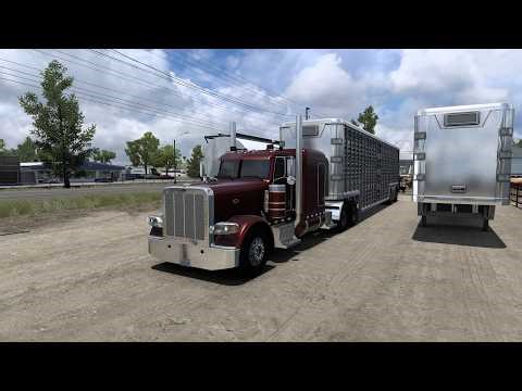 Peterbilt 389 - Hauling Hogs to Brownsville | American Truck Simulator