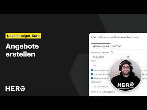 Tutorial: Angebote erstellen - HERO Handwerkersoftware