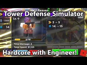 Triumph Hardcore with Engineer in TDS! (Tower Defense Simulator)