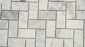 MSI Capri Blue Herringbone 12 in. x 12 in. x 0.38 in. Honed Marble Mesh-Mounted Floor and Wall Mosaic Tile (9.4 sq.ft./case) CAPBLU-HBHC