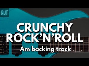 Crunchy Rock N Roll Guitar Backing Track In A Minor