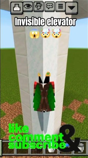 invisible elevator 🤯🤯😱😱 #minecraft #shortsfeed #shorts #minecraftbuilds #trending
