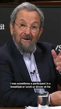 Ehud Barak on His Relationship with Jeffrey Epstein
