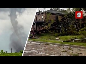 Dramatic footage shows tornado and storm damage across Wisconsin and the Midwest