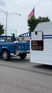 Camper Pulling Ford Ranger Backwards At Woodward Dream Cruise! #car #ford #ranger #camper | CarsoMichigan