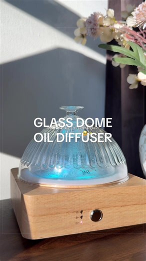 The most stunning diffuser I’ve ever seen and now my house smells like a luxury hotel 🥹 #levoair #glassdomediffuser #essentialoildiffuser #oildiffuser #glassoildiffuser