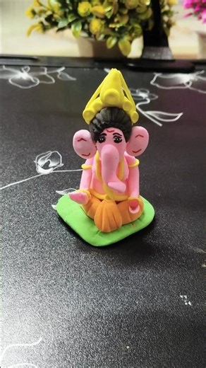 Ganesh ji making with Clay #clay #clayart #diy #ganesh #claycraft #viral #ganesha #shorts