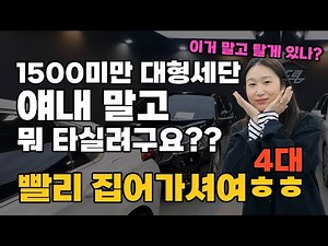 Used large sedans under 1500km? Four cars to choose from! (If you refute, you're right.)