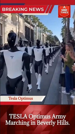 Viral Video Claims Tesla Optimus Robots Marching in Beverly Hills — Here’s the Truth #breakingnews