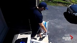 Waterloo police release video of suspected porch pirate