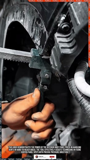 Body Panel Press: Fixing Dented Panel Smooth Neat Precise #tool #tools #innovation