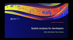 Spatial Analysis for Developers