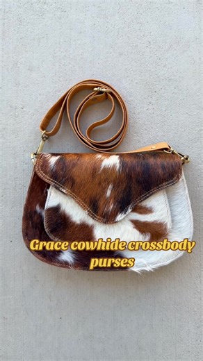 New patterns restocked for Grace cowhide purses #crossbodybags #rodeolife #westernfashion